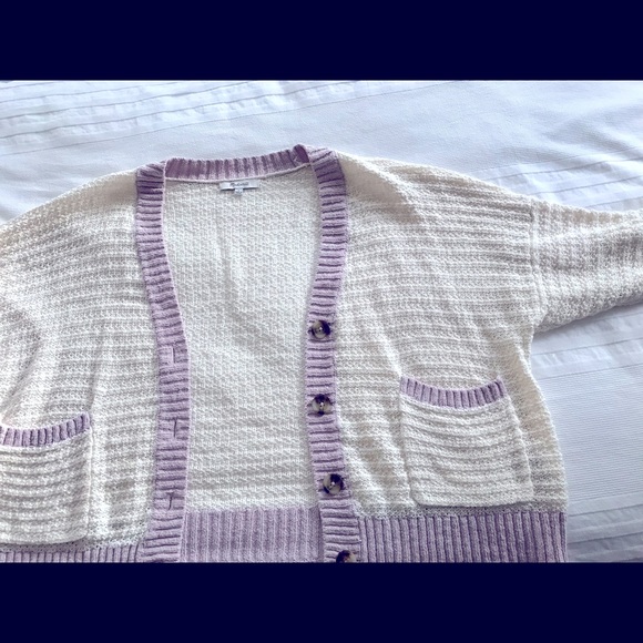 Madewell Seabrook Colorblock Cardigan L 